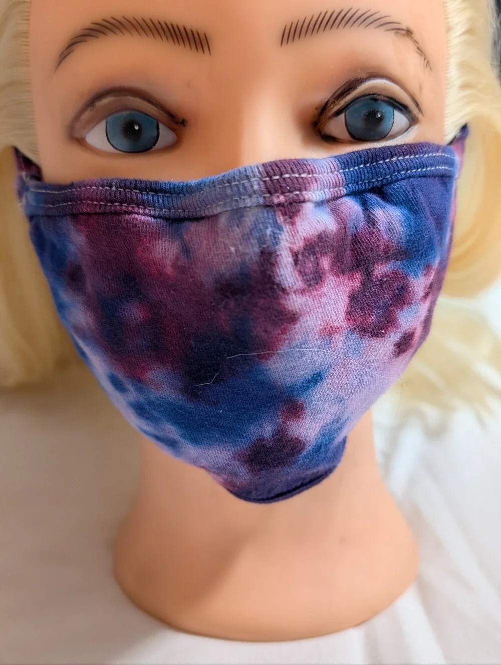 NWOT (018) Tultex Assortment Of 6 Cotton Hand Tie-dyed Face Masks/ Kids & Adults